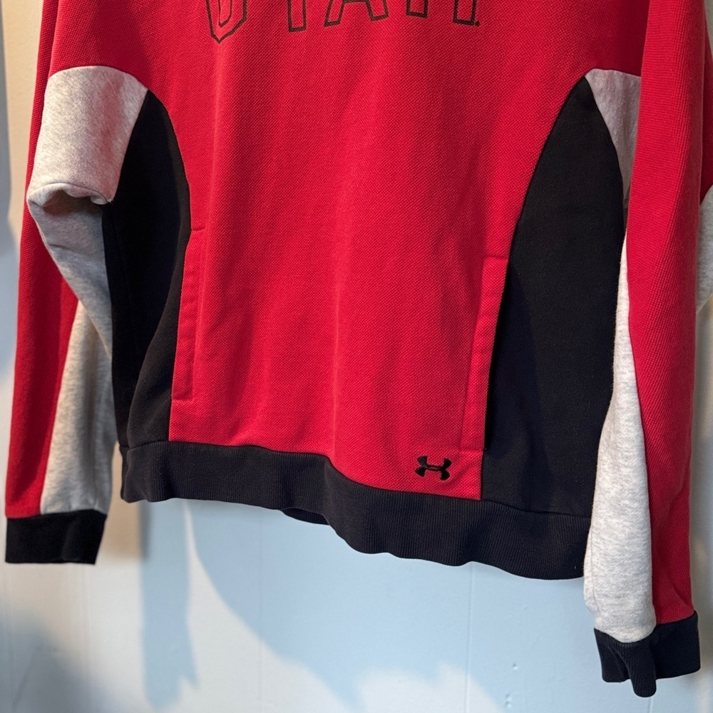 ❤️🏈 Under Armour University of Utah Hoodie Medium 🖤✨ - Picture 2 of 8